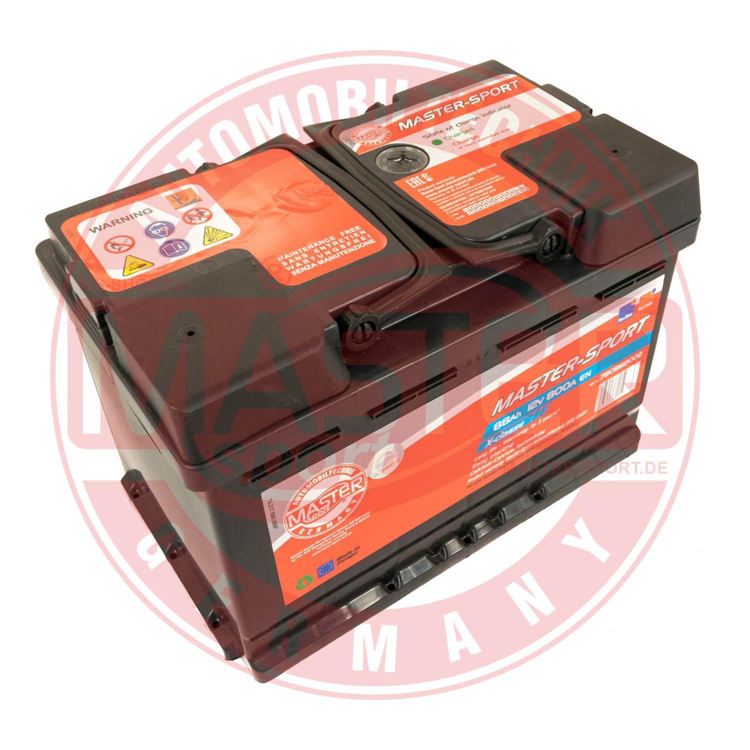 MASTER-SPORT GERMANY 780888002 Starter Battery for AEBI ALFA ROMEO ALPINA ARO ARTEGA ASTON MARTIN AUDI BAUTZ BELARUS BENTLEY BER