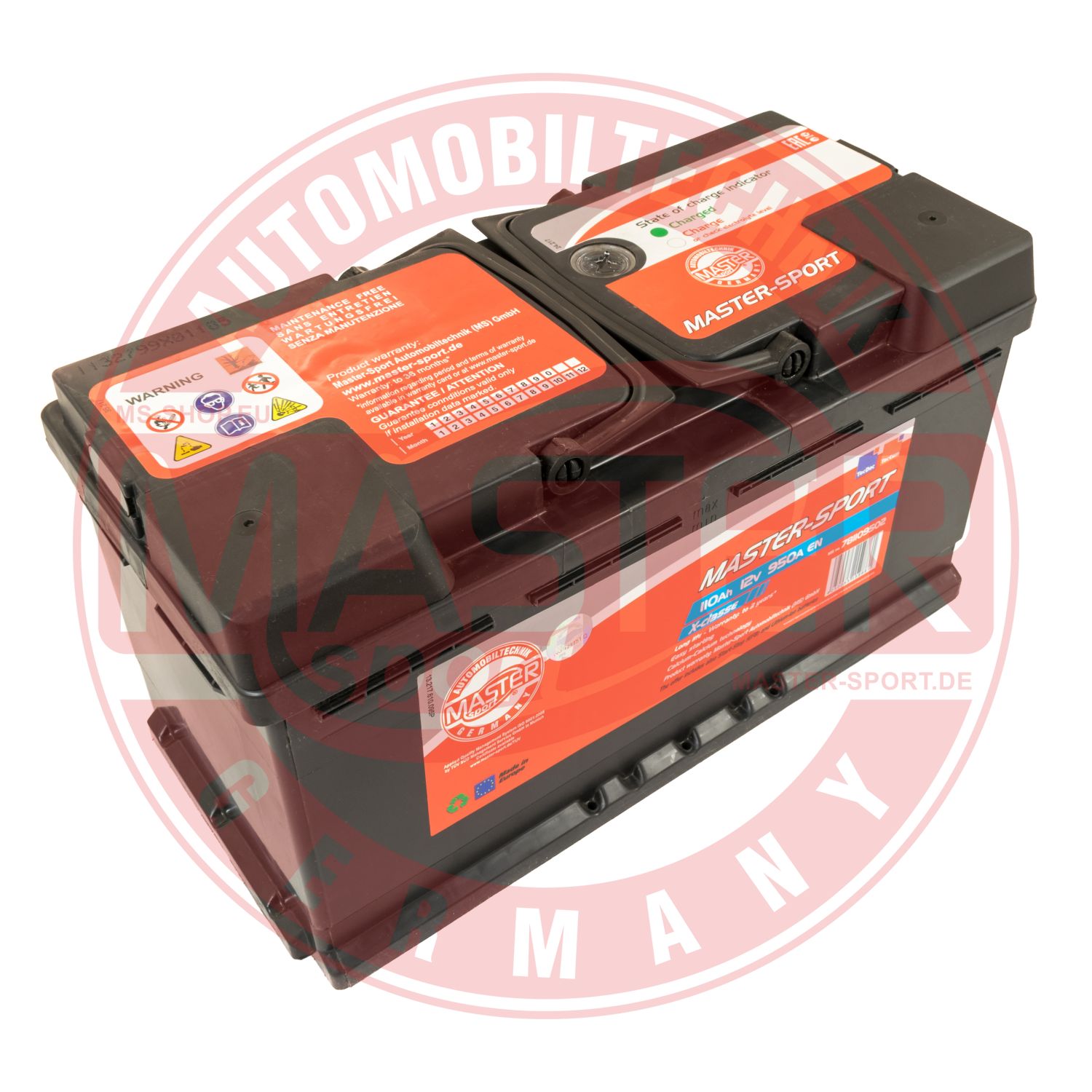 MASTER-SPORT GERMANY 781109502 Starter Battery for ALFA ROMEO ALPINA AUDI BMW CHEVROLET CITROËN FERRARI FIAT FORD IVECO JAGUAR J