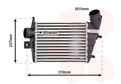 VAN WEZEL 01004085 Intercooler