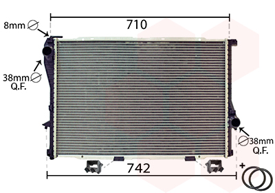 VAN WEZEL 06002233 *** IR PLUS *** Radiator, engine cooling