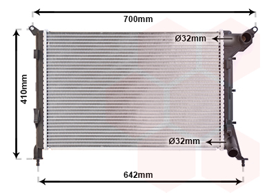 VAN WEZEL 06002310 hűtő, motorhűtés MINI
