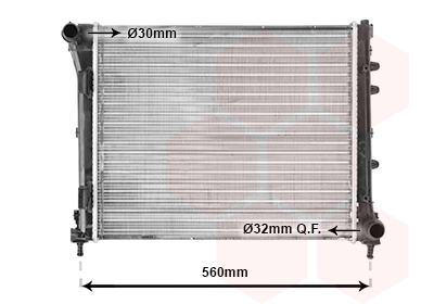 VAN WEZEL 17002346 Radiator, engine cooling