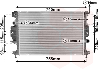 VAN WEZEL 18002642 Ψυγείο,...