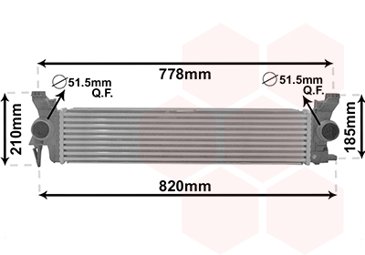 VAN WEZEL 30014704 Ψυγείο...