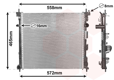 VAN WEZEL 33002425 Ψυγείο,...