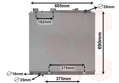 VAN WEZEL 33002430 Ψυγείο,...