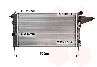 VAN WEZEL 76002006 *** IR PLUS *** Radiator, motorkjøling