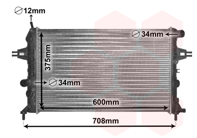 VAN WEZEL 37002296 Ψυγείο,...