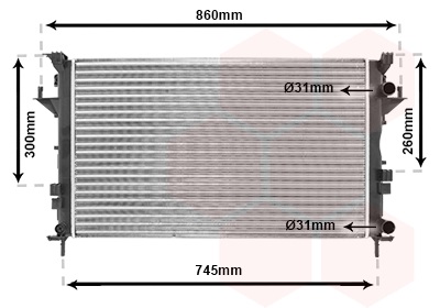 VAN WEZEL 43002290 Ψυγείο,...