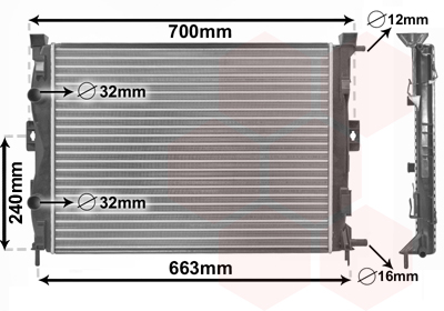 VAN WEZEL 43002306 Ψυγείο,...