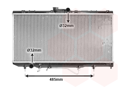 VAN WEZEL 76002010 *** IR PLUS *** Radiator, motorkjøling
