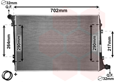 VAN WEZEL 58002224 *** IR PLUS *** Radiator, engine cooling