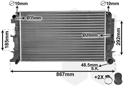 TYC 702-0024-R Radiator, motorkjøling