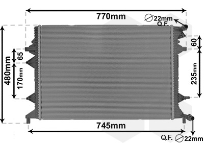 VAN WEZEL 58012714 Ψυγείο,...