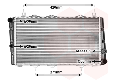 VAN WEZEL 76002009 Ψυγείο,...