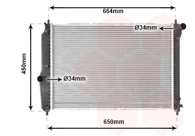 VAN WEZEL 81002067 Ψυγείο,...