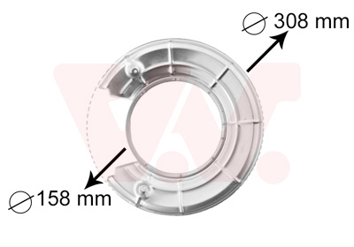 TOPRAN 503 008 Bremseskjold, bremseskive