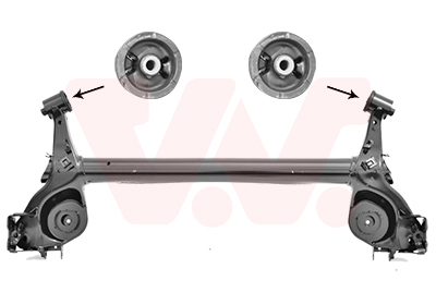 VAN WEZEL 3804629 tengelytest hátsótengely OPEL