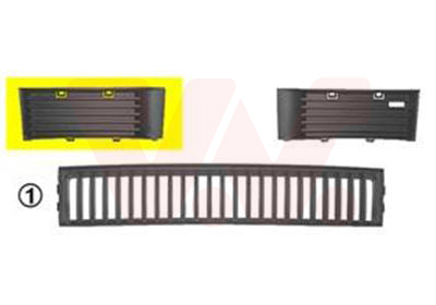 VAN WEZEL 7625592 ** Equipart ** Ventilasjonsgitter