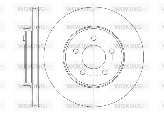 WOKING D61376.10 Δισκόπλακα