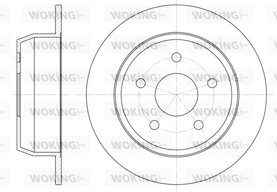 WOKING D6628.00 Δισκόπλακα