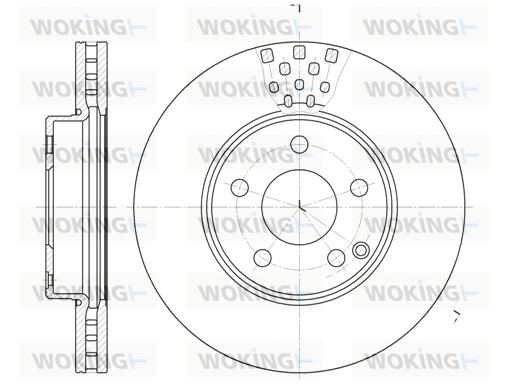 WOKING D6676.10 Δισκόπλακα