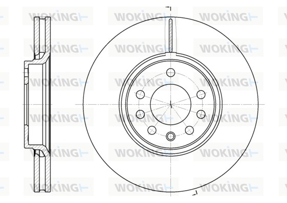 WOKING D6687.10 Δισκόπλακα