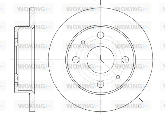 WOKING D6830.00 Δισκόπλακα