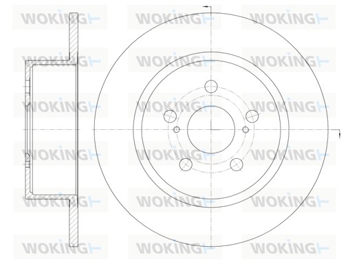WOKING D6878.00 Δισκόπλακα