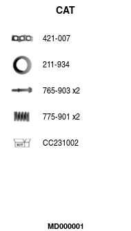 FA1 MD000001 Krümmerkatalysator