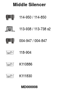 FA1 MD000008 Mittelschalldämpfer