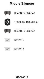 FA1 MD000016 Mittelschalldämpfer
