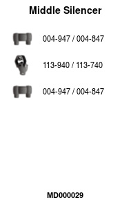 FA1 MD000029 Mittelschalldämpfer