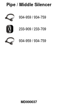 FA1 MD000037 Mittelschalldämpfer