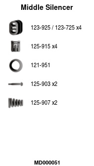 FA1 MD000051 Mittelschalldämpfer