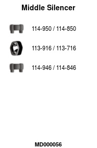 FA1 MD000056 Mittelschalldämpfer