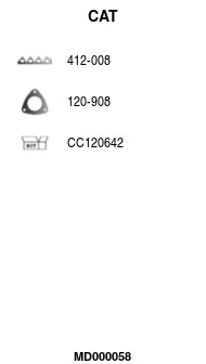 FA1 MD000058 Krümmerkatalysator