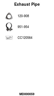 FA1 MD000059 Abgasrohr