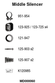 FA1 MD000060 Mittelschalldämpfer