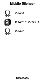 FA1 MD000069 Mittelschalldämpfer