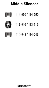 FA1 MD000070 Mittelschalldämpfer