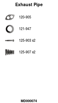 FA1 MD000074 Abgasrohr