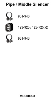 FA1 MD000093 Mittelschalldämpfer