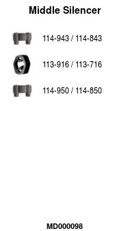 FA1 MD000098 Mittelschalldämpfer