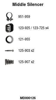 FA1 MD000126 Mittelschalldämpfer