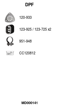 FA1 MD000141 Ruß-/Partikelfilter, Abgasanlage