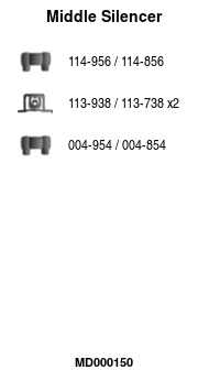 FA1 MD000150 Mittelschalldämpfer