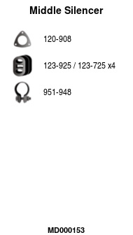 FA1 MD000153 Mittelschalldämpfer