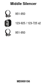 FA1 MD000156 Mittelschalldämpfer