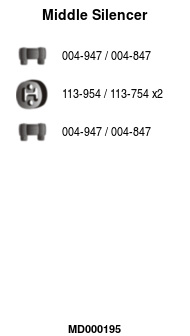 FA1 MD000195 Mittelschalldämpfer